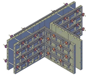 Опалубка стен и ленточных фундаметов СТС (аналог Geopanel)  